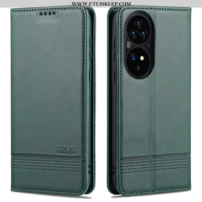 Etui Na Telefon do Huawei P50 Pro Etui Folio Stylizacja Skóry Azns